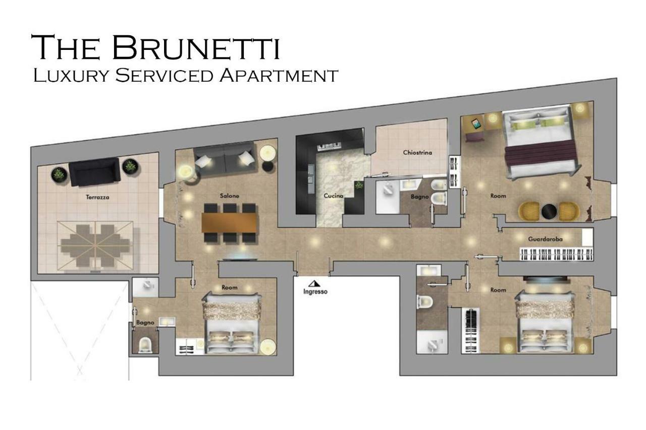 The Brunetti - Luxury Serviced Apartment Rome Buitenkant foto